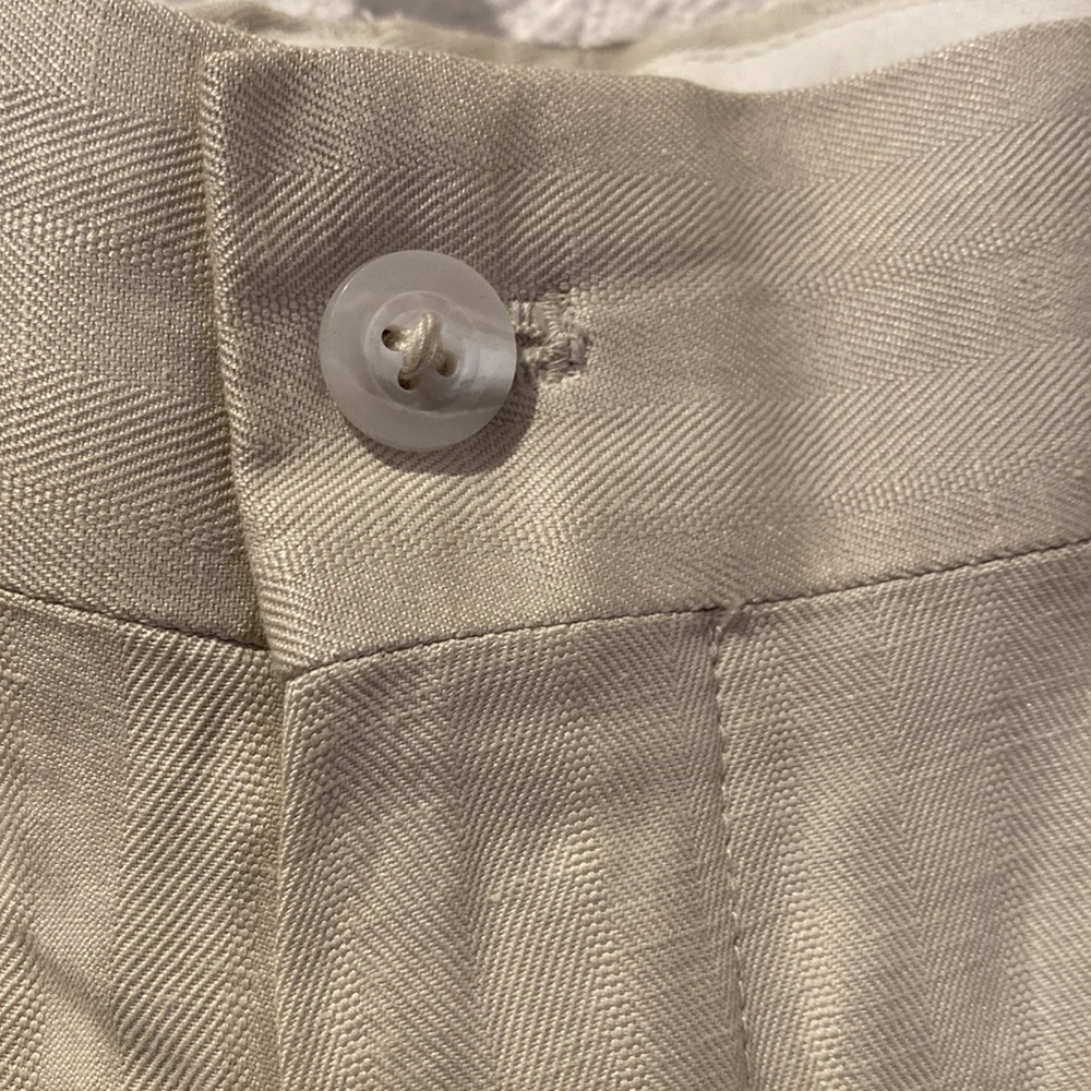 90s baggy Silk/linen‎ trousers - Picture 7 of 10